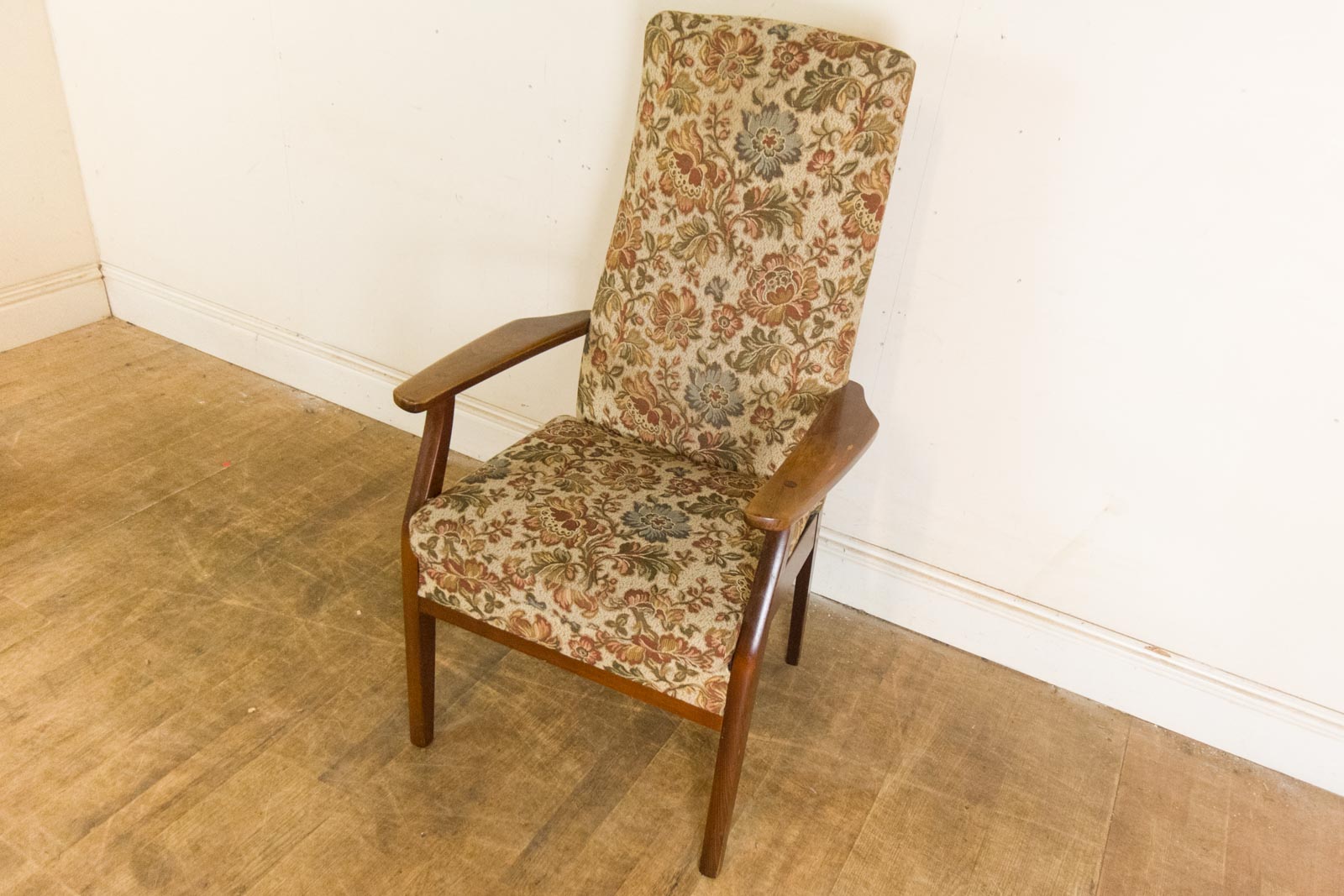 Vintage Retro Parker Knoll Danish Style Teak Mid Century Fireside Chair